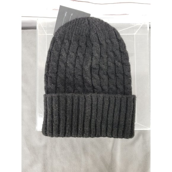 Creazioni‎ Ba-Bo Florence Made In Italy Black Pull-on Knit Hat Beanie New - Picture 4 of 6